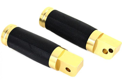 Wyatt Gatling Caliber Brass Passenger Footpeg Set for Harley Davidson FLST & FXST (Part #78326G) by Wyatt Gatling