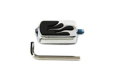 V-Twin Chrome Flame Style Shifter Footpeg with Black Rubber - Part 34617-03 by V-Twin