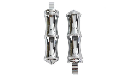 V-Twin Chrome Druid Style Footpeg Set for Softail Models by V-Twin