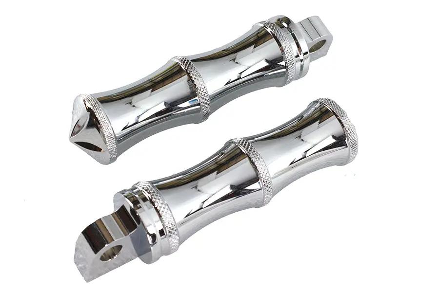 V-Twin Chrome Druid Style Footpeg Set for Softail Models by V-Twin