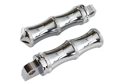 V-Twin Chrome Druid Style Footpeg Set for Softail Models by V-Twin