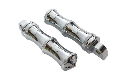 V-Twin Chrome Druid Style Footpeg Set for Softail Models by V-Twin