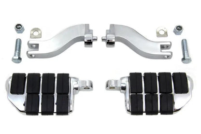 V-Twin Cats Paw Passenger Footpeg Kit for Harley Davidson FLT Models by V-Twin