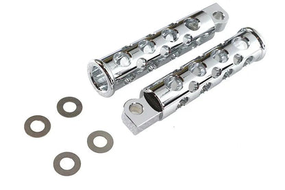 V-Twin Chrome Hole Shot Style Footpeg Set for Harley-Davidson Softail Models by V-Twin