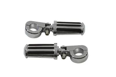 V-Twin Chrome Railer Style Footpeg Set for Enhanced Comfort and Durability by V-Twin