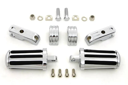 V-Twin Chrome Railer Style Footpeg Set for Enhanced Comfort and Durability by V-Twin