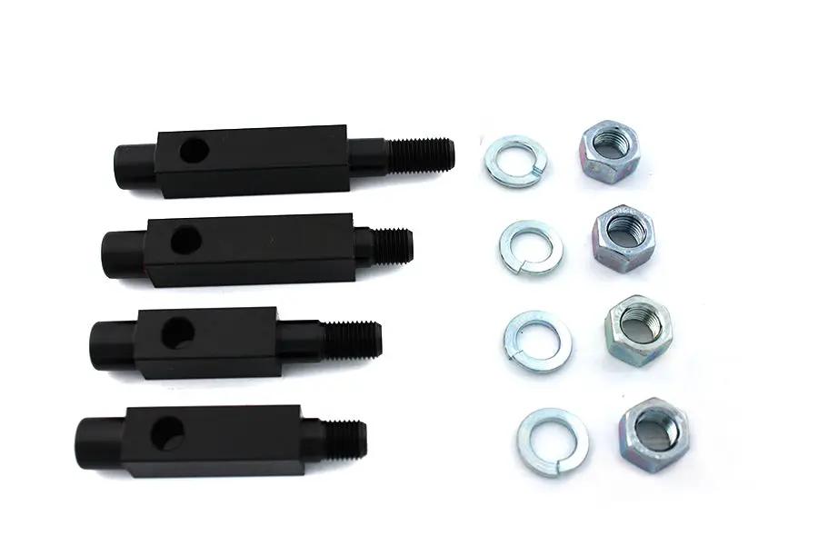 V-Twin Black Footboard Bracket Set for Harley Davidson WL Models by V-Twin