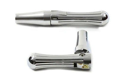 V-Twin Batique Style Billet Footpeg Set with 3/8 Inch Mount Hole for Wyatt Gatling Controls by V-Twin
