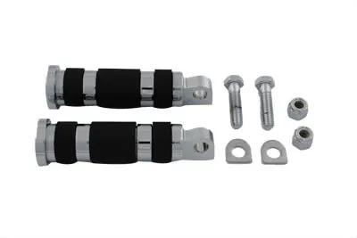 V-Twin Chrome Magna Ring Style Passenger Footpeg Set for Harley Davidson by V-Twin