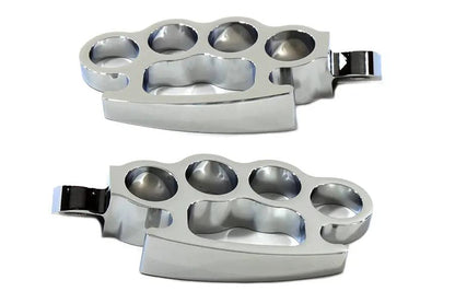 Wyatt Gatling Chrome Knuckle Footpeg Set - Part 77099 by Wyatt Gatling