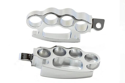 Wyatt Gatling Chrome Knuckle Footpeg Set - Part 77099 by Wyatt Gatling