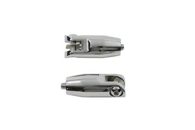 V-Twin Chrome Passenger Footpeg Mount Set for Harley Davidson FLT (1993-2002) by V-Twin