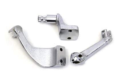 V-Twin Chrome Driver Replica Footpeg Mount Set for Harley Davidson FXR (1982-1991) by V-Twin