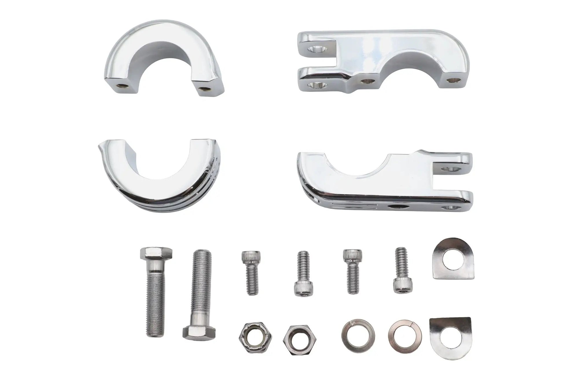 V-Twin Chrome Engine Bar Footpeg Mount for 1-1/4 Inch Frame by V-Twin