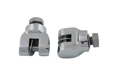 V-Twin Mini Footpeg Clevis Set Chrome – 1/2 inch x 13 Thread Size by V-Twin