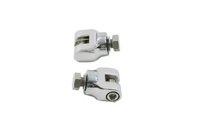 V-Twin Mini Footpeg Clevis Set Chrome – 1/2 inch x 13 Thread Size by V-Twin