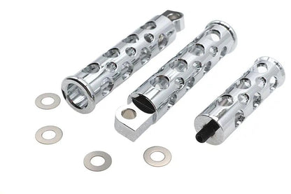 V-Twin Hole Shot Style Footpeg Kit with Matching Shifter Peg for Forward Controls by V-Twin