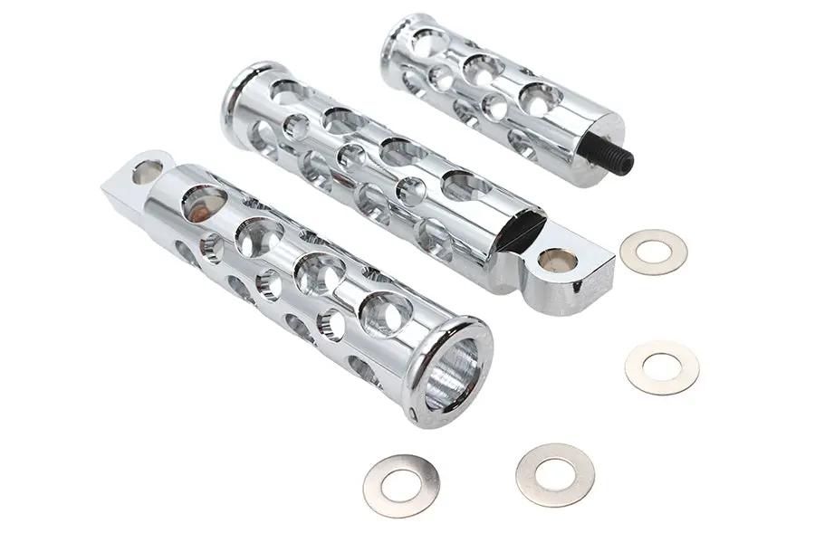 V-Twin Hole Shot Style Footpeg Kit with Matching Shifter Peg for Forward Controls by V-Twin