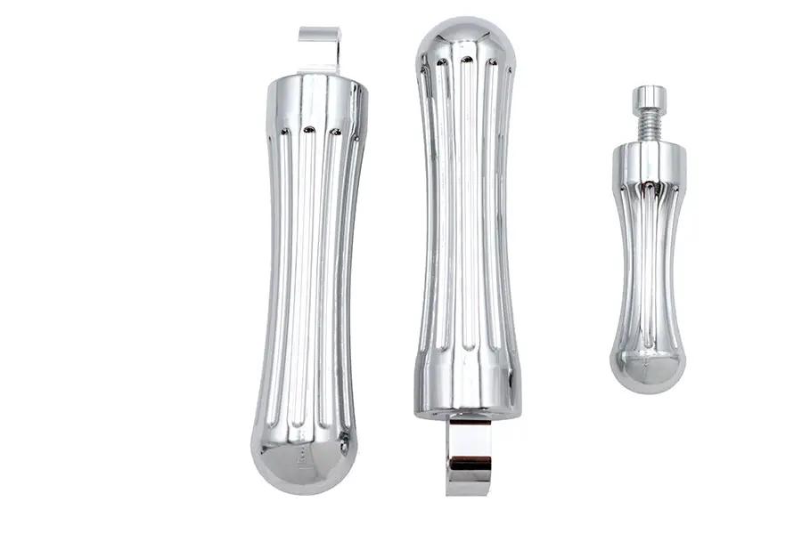 V-Twin Batique Style Male End Mount Footpeg Kit with Matching Shifter Peg by V-Twin