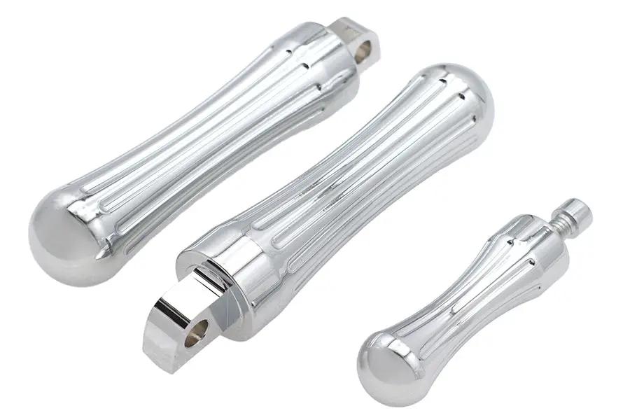 V-Twin Batique Style Male End Mount Footpeg Kit with Matching Shifter Peg by V-Twin