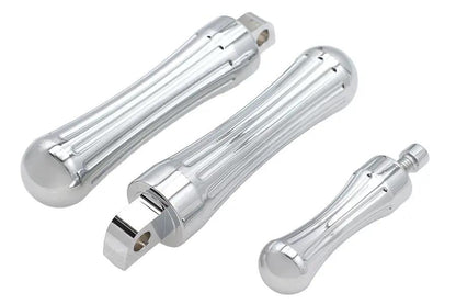 V-Twin Batique Style Male End Mount Footpeg Kit with Matching Shifter Peg by V-Twin