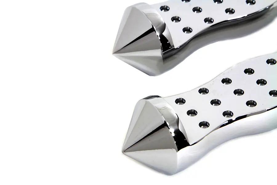 V-Twin Chrome Form Factor Footpeg Set Druid Style for Harley-Davidson Softail by V-Twin