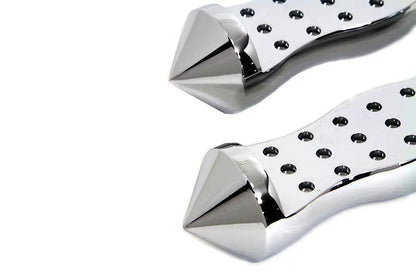 V-Twin Chrome Form Factor Footpeg Set Druid Style for Harley-Davidson Softail by V-Twin