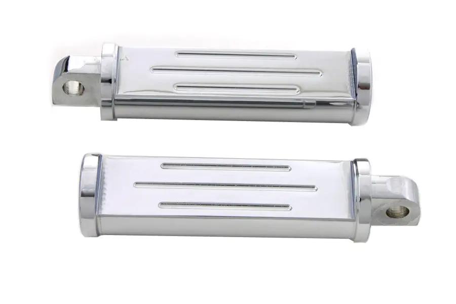 Wyatt Gatling Chrome Ball Milled Footpeg Set for Harley-Davidson Softail by Wyatt Gatling