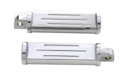 Wyatt Gatling Chrome Ball Milled Footpeg Set for Harley-Davidson Softail by Wyatt Gatling
