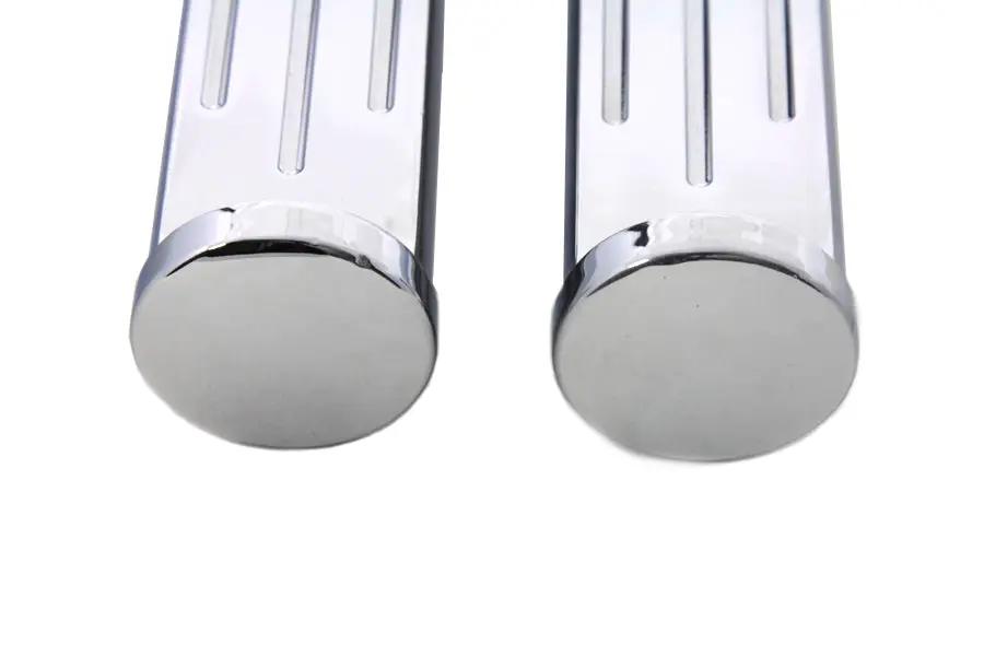 Wyatt Gatling Chrome Ball Milled Footpeg Set for Harley-Davidson Softail by Wyatt Gatling
