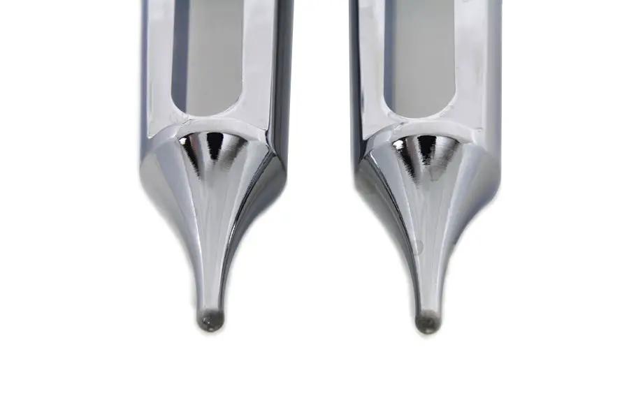 Wyatt Gatling Chrome Dagger Slot Footpeg Set for Harley Softail Models by Wyatt Gatling