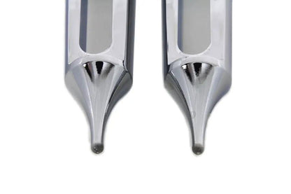 Wyatt Gatling Chrome Dagger Slot Footpeg Set for Harley Softail Models by Wyatt Gatling