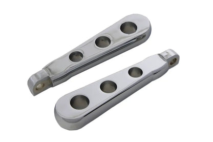 Wyatt Gatling Chrome Spoon Footpeg Set for Harley Softail Models by Wyatt Gatling