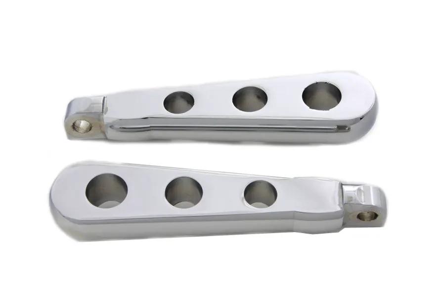 Wyatt Gatling Chrome Spoon Footpeg Set for Harley Softail Models by Wyatt Gatling