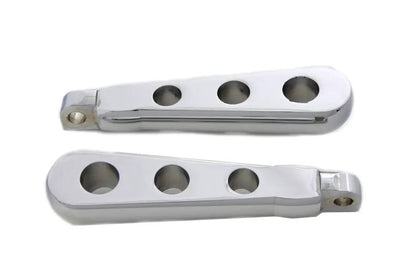 Wyatt Gatling Chrome Spoon Footpeg Set for Harley Softail Models by Wyatt Gatling