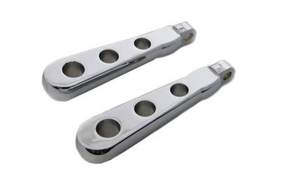 Wyatt Gatling Chrome Spoon Footpeg Set for Harley Softail Models by Wyatt Gatling