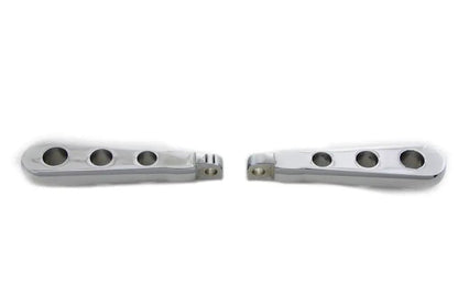 Wyatt Gatling Chrome Spoon Footpeg Set for Harley Softail Models by Wyatt Gatling