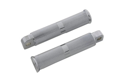 Wyatt Gatling Chrome Hollow Knurled Footpeg Set for Harley Softail Models by Wyatt Gatling