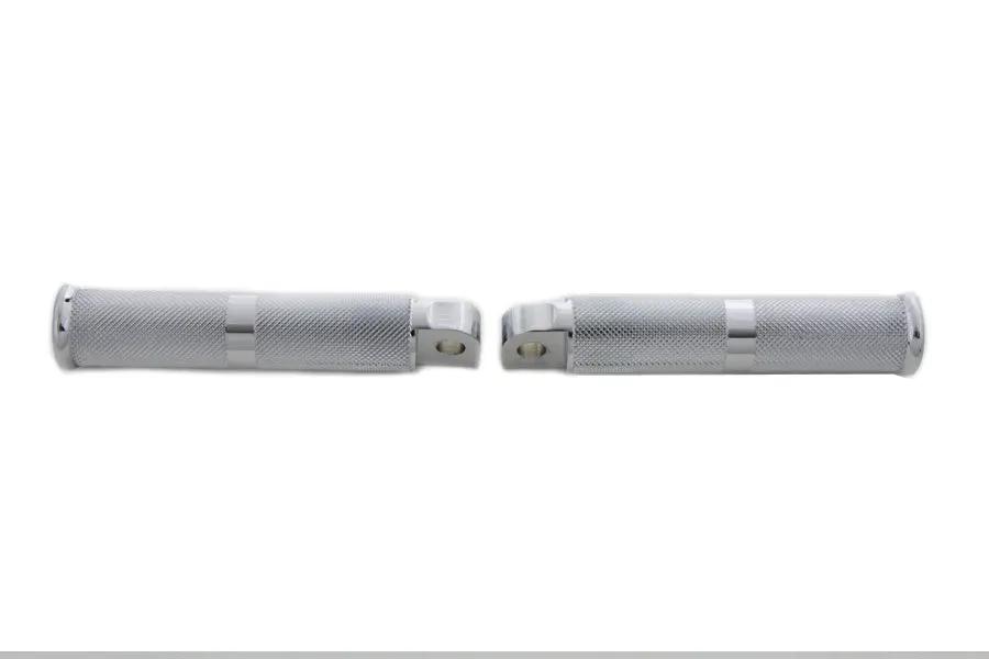 Wyatt Gatling Chrome Hollow Knurled Footpeg Set for Harley Softail Models by Wyatt Gatling