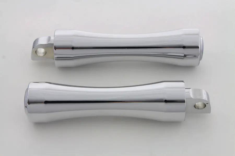 Wyatt Gatling Chrome Contour End Footpeg Set for Harley-Davidson Softail Models by Wyatt Gatling