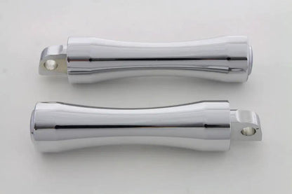 Wyatt Gatling Chrome Contour End Footpeg Set for Harley-Davidson Softail Models by Wyatt Gatling