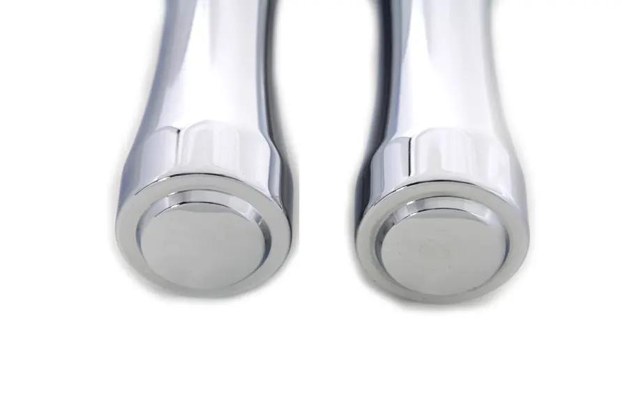 Wyatt Gatling Chrome Contour End Footpeg Set for Harley-Davidson Softail Models by Wyatt Gatling