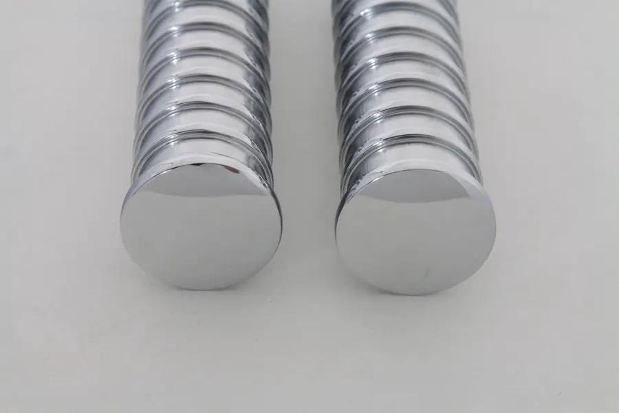 Wyatt Gatling Chrome Light Grooves Footpeg Set for Harley Softail by Wyatt Gatling