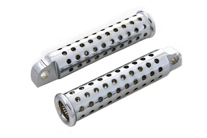 Wyatt Gatling Chrome Silence Footpeg Set for Harley Softail Models by Wyatt Gatling