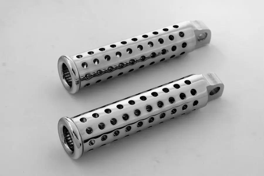 Wyatt Gatling Chrome Silence Footpeg Set for Harley Softail Models by Wyatt Gatling