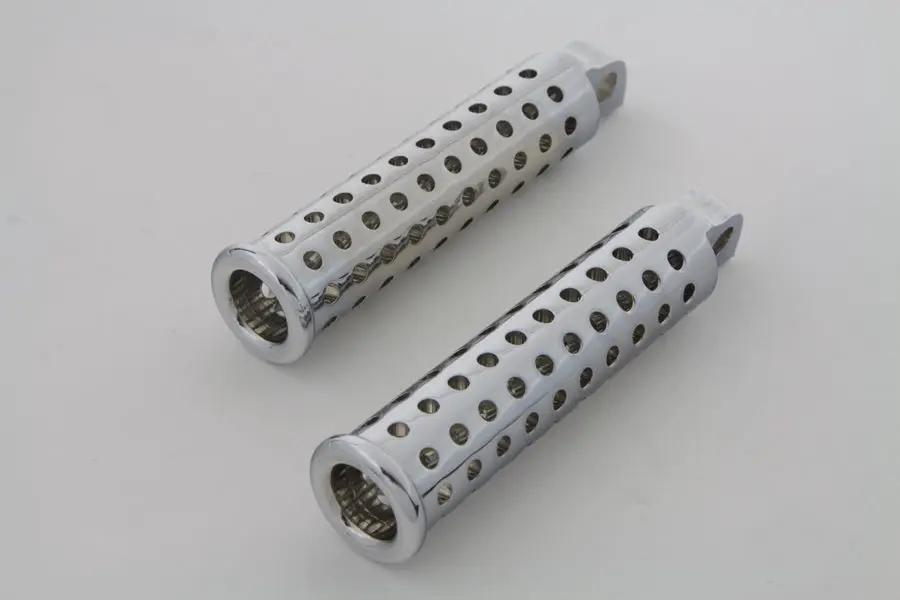 Wyatt Gatling Chrome Silence Footpeg Set for Harley Softail Models by Wyatt Gatling