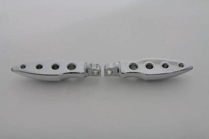 Wyatt Gatling Chrome Dagger Drilled Footpeg Set - 1/4 Inch Mount Width by Wyatt Gatling