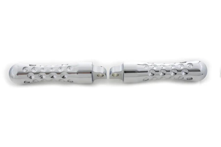 Wyatt Gatling Chrome Contour Agostinni Footpeg Set for Harley-Davidson Softail by Wyatt Gatling