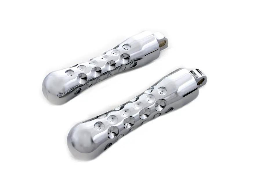 Wyatt Gatling Chrome Contour Agostinni Footpeg Set for Harley-Davidson Softail by Wyatt Gatling