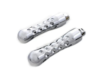 Wyatt Gatling Chrome Contour Agostinni Footpeg Set for Harley-Davidson Softail by Wyatt Gatling